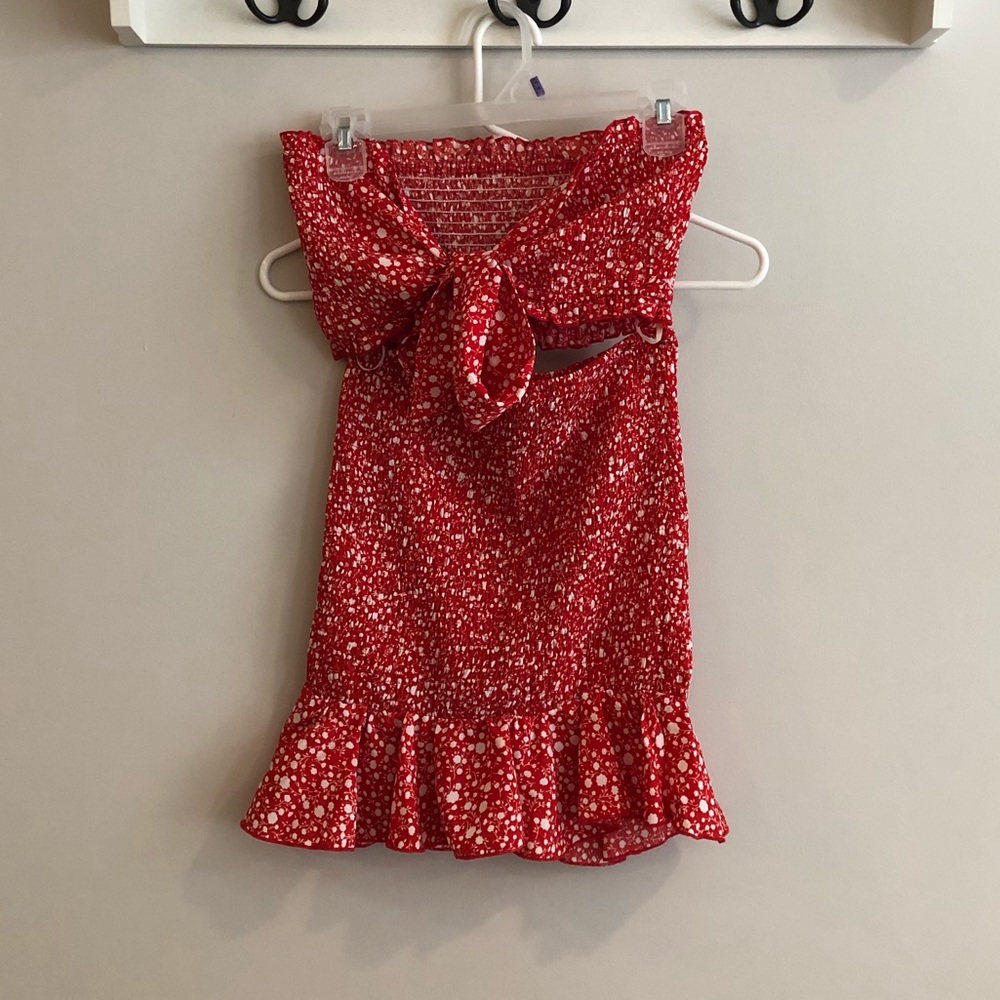 Cute Two Piece Skirt Set